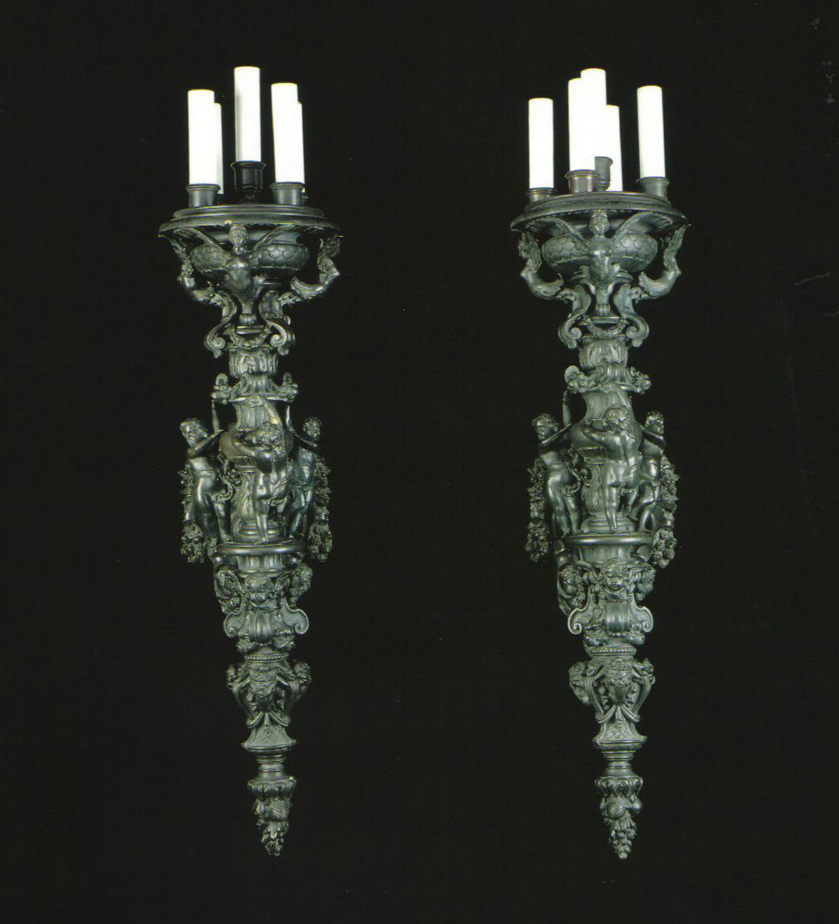 Caldwell Chandelier and Wall Appliques